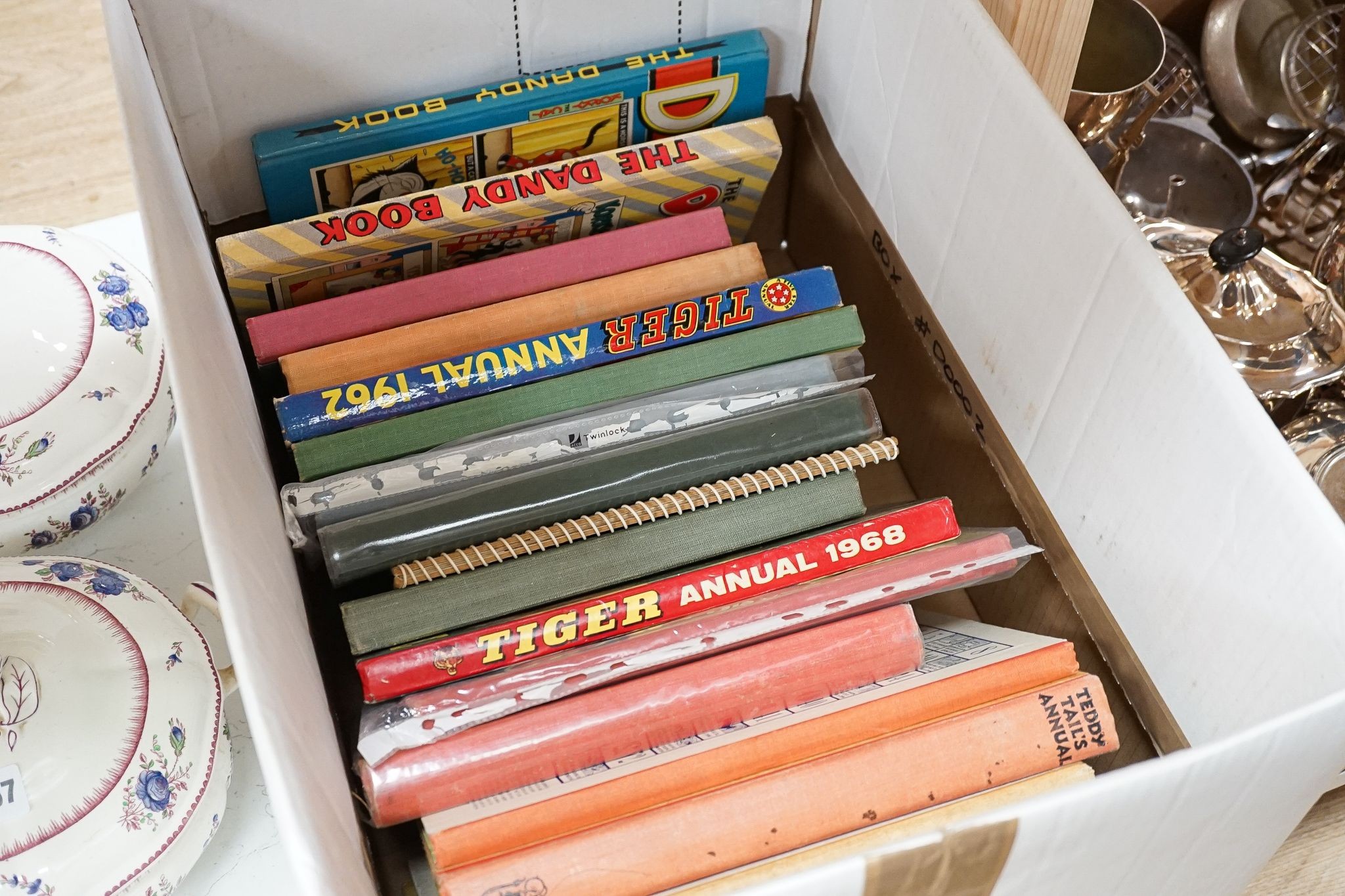 A collection of Tiger and other childrens annuals and childrens’ novels